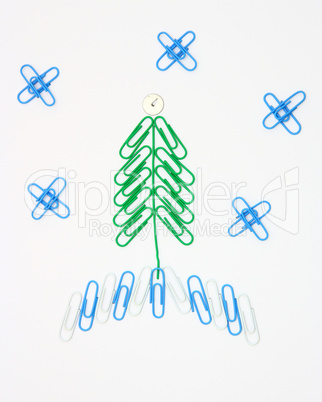 Paper clip Christmas tree