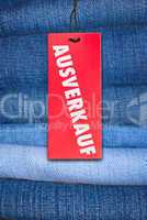 Jeans With German Sale Tag