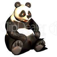 sitzender Pandabär
