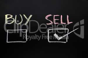 Buy or sell check boxes on blackboard