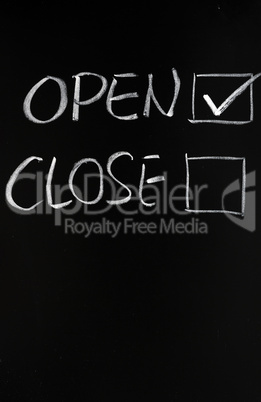 Open and close checkboxes on blackboard