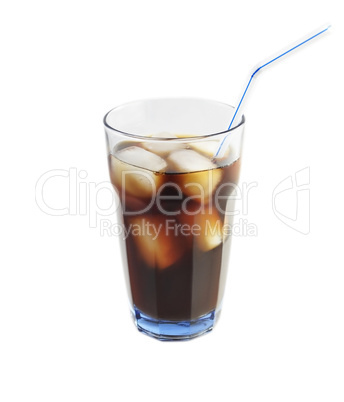 cola with ice