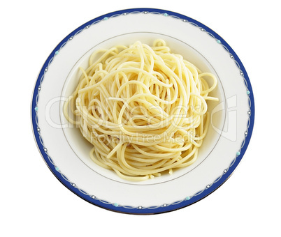 spaghetti on a plate