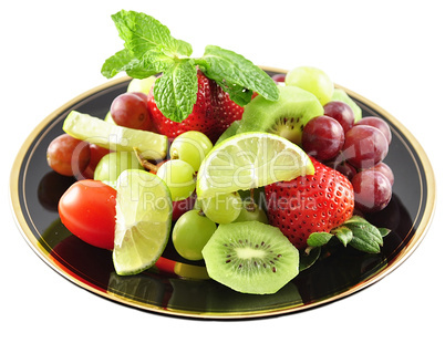 fruits on a plate