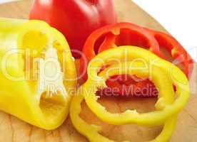 red and yellow sweet peper