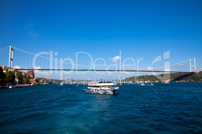 Ship passing on the Bosphorus