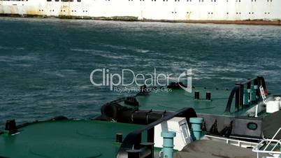 Vessel Parking on water at Pier of QingDao city Olympic Sailing Center,tsingtao.