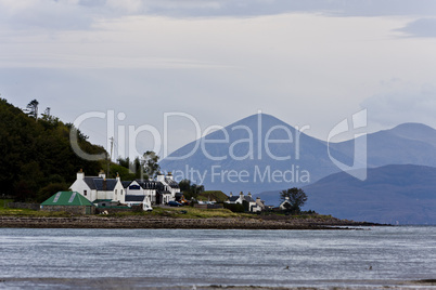 small housing estate at the sea