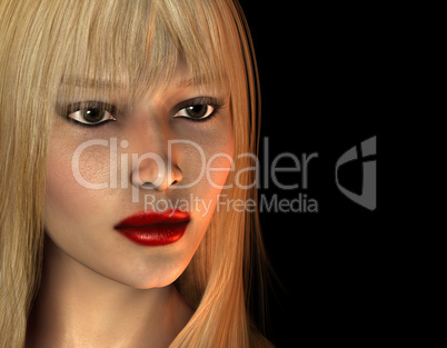 Portrait Frau mit blondem Haar