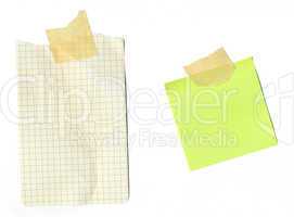 Assorted scrape paper notes