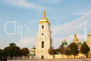 St. Sofia monastery in Kiev, Ukraine in the morning