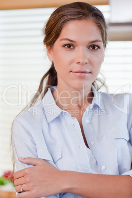 Portrait of a woman posing