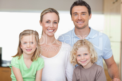 Cheerful family in the kitchen