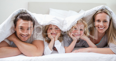 Family under the cover