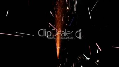 Fireworks - Spraying Sparkles