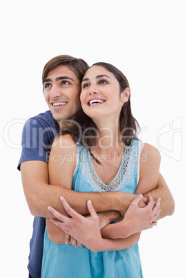 Portrait of an in love couple embracing each other