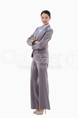 Portrait of a gorgeous businesswoman with the arms crossed