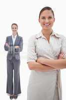 Portrait of smiling businesswomen posing