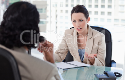 Business team having a meeting