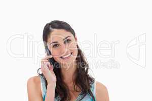 Woman making a phone call