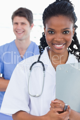 Portrait of doctors standing up