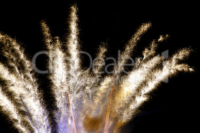 Feuerwerk am Nachthimmel