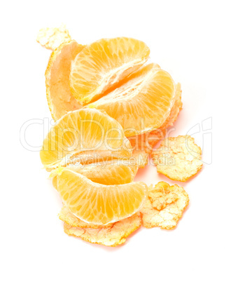 Peeled tangerine