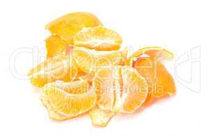 Peeled tangerine