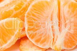 Peeled tangerine