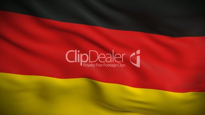 German Flag HD. Looped.