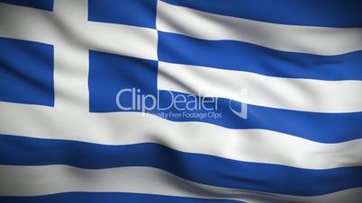 Greek Flag HD. Looped.