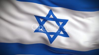 Israeli Flag HD. Looped.
