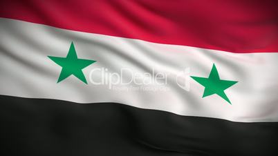 Syrian Flag HD. Looped.