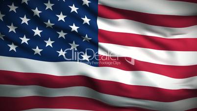 American Flag HD. Looped.