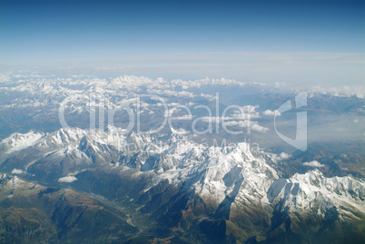 Alpen Luftaufnahme
