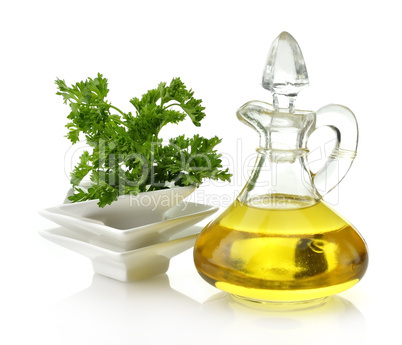 Cooking Oil And Parsley