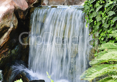 waterfall in a park