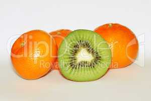 tangerine and kiwi