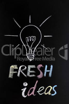 Light bulb,fresh ideas