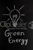 Light bulb,green energy