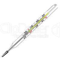 Medical glass mercury thermometer