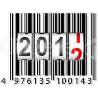 2012 New Year counter, barcode, vector.