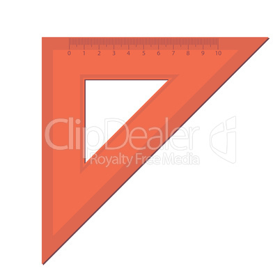 line of the triangle on a white background.