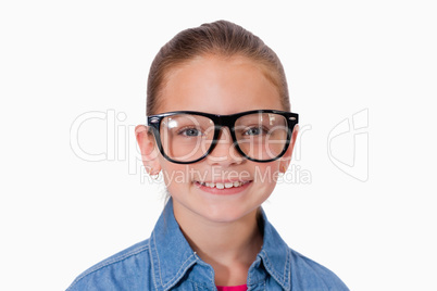 Girl wearing glasses