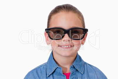 Girl wearing sunglasses