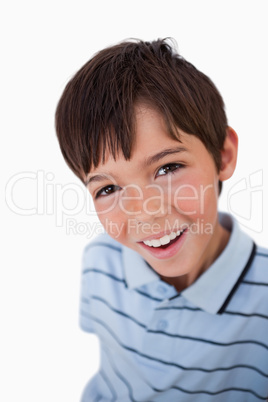 Portrait of a boy looking at the camera