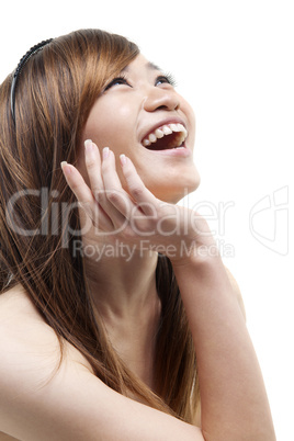 Laughing Asian woman