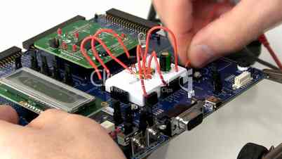 Wiring circuit prototype; time-lapse
