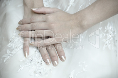 Bride's hands