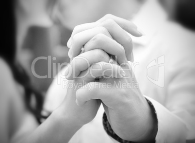 Dancing groom and bride